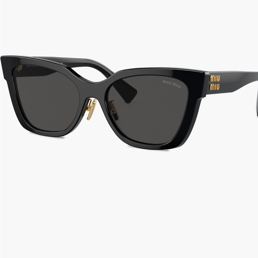 NWT Miu Miu Black Cat-Eye Sunglasses - Picture 4 of 6